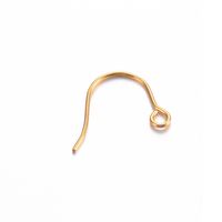 100 PCS/Package Stainless Steel Solid Color Hook Earring Findings Simple Style sku image 14