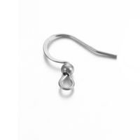 100 PCS/Package Stainless Steel Solid Color Hook Earring Findings Simple Style sku image 5