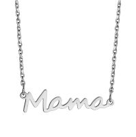 Simple Style Letter Titanium Steel Polishing Plating Mother'S Day Women's Pendant Necklace main image 4