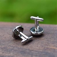 Casual Artistic Oil Painting Alloy Plating Unisex Cufflinks 1 Pair main image 3