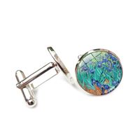 Casual Artistic Oil Painting Alloy Plating Unisex Cufflinks 1 Pair main image 5
