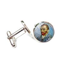 Casual Artistic Oil Painting Alloy Plating Unisex Cufflinks 1 Pair sku image 11