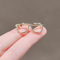 Simple Style Glasses Metal Plating Women's Brooches sku image 2