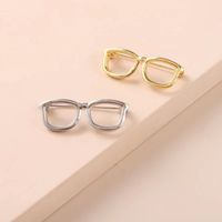 Simple Style Glasses Metal Plating Women's Brooches main image 4