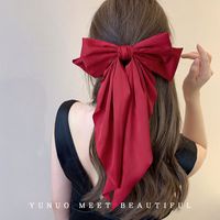 Women's Sweet Simple Style Bow Knot Cloth Hair Clip main image 5