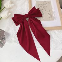 Women's Sweet Simple Style Bow Knot Cloth Hair Clip sku image 2