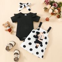Simple Style Cartoon Cotton Baby Clothing Sets sku image 6