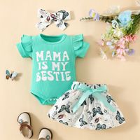 Simple Style Color Block Cotton Baby Clothing Sets main image 2
