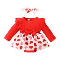 Casual Color Block Cotton Baby Clothing Sets sku image 2