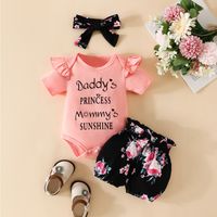 Simple Style Solid Color Cotton Baby Clothing Sets sku image 6