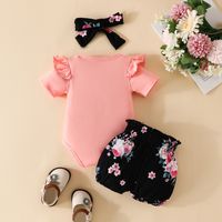 Simple Style Solid Color Cotton Baby Clothing Sets main image 3