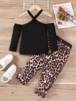 Simple Style Leopard Cotton Baby Clothing Sets main image 2