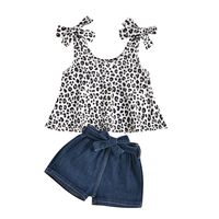 Casual Round Dots Leopard Cotton Baby Clothing Sets main image 5