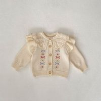 Pastoral Color Block Cotton Baby Clothing Sets sku image 1