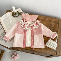 Pastoral Round Dots Flower Cotton Baby Clothing Sets main image 3