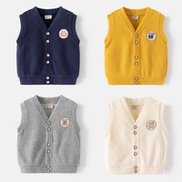 Casual Solid Color Cotton Blend Baby Clothing Sets main image 6