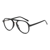 Simple Style Solid Color Pc Round Frame Full Frame Optical Glasses main image 1