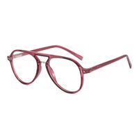 Simple Style Solid Color Pc Round Frame Full Frame Optical Glasses sku image 5