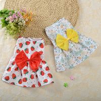 Princess Polyester Flower Bow Knot Printing Pet Clothing main image 3