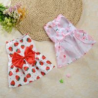 Princess Polyester Flower Bow Knot Printing Pet Clothing main image 2