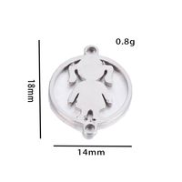 10 Pcs/package Simple Style Human Stainless Steel Plating Pendant Jewelry Accessories main image 3