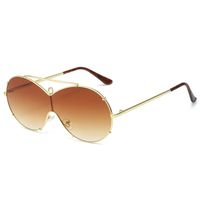 Ig Style Simple Style Solid Color Pc Special-shaped Mirror Full Frame Women's Sunglasses sku image 5