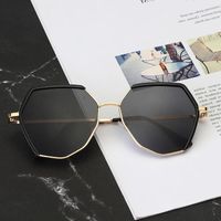 Simple Style Solid Color Ac Polygon Full Frame Women's Sunglasses main image 2