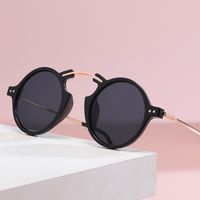 Simple Style Solid Color Pc Round Frame Full Frame Men's Sunglasses main image 2