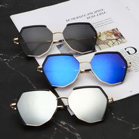 Simple Style Solid Color Ac Polygon Full Frame Women's Sunglasses main image 3
