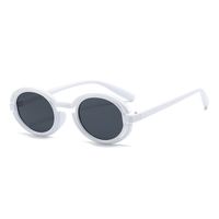 Exaggerated Punk Streetwear Color Block Pc Oval Frame Full Frame Women's Sunglasses sku image 5