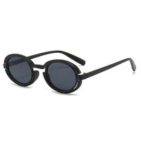 Exaggerated Punk Streetwear Color Block Pc Oval Frame Full Frame Women's Sunglasses sku image 1