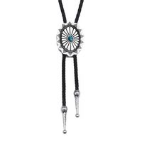 Vintage Style Color Block Alloy Plating Inlay Gem Silver Plated Unisex Pendant Necklace sku image 7