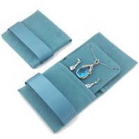 Retro Solid Color Flannel Jewelry Packaging Bags sku image 1