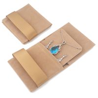 Retro Solid Color Flannel Jewelry Packaging Bags sku image 3