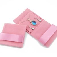Retro Solid Color Flannel Jewelry Packaging Bags sku image 2