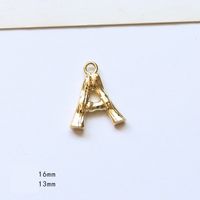 10 Pcs/package Simple Style Letter Copper Plating Pendant Jewelry Accessories sku image 1