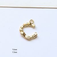 10 Pcs/package Simple Style Letter Copper Plating Pendant Jewelry Accessories sku image 3