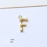 10 Pcs/package Simple Style Letter Copper Plating Pendant Jewelry Accessories sku image 6