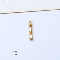 10 Pcs/package Simple Style Letter Copper Plating Pendant Jewelry Accessories sku image 9