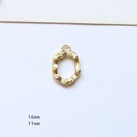10 Pcs/package Simple Style Letter Copper Plating Pendant Jewelry Accessories sku image 15