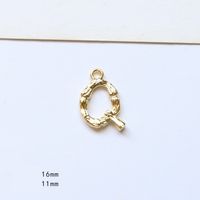10 Pcs/package Simple Style Letter Copper Plating Pendant Jewelry Accessories sku image 17