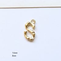10 Pcs/package Simple Style Letter Copper Plating Pendant Jewelry Accessories sku image 19
