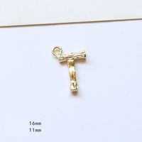 10 Pièces/paquet Style Simple Lettre Le Cuivre Placage Pendentif Bijoux Accessoires sku image 20