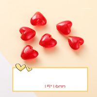 10 PCS/Package Glass Heart Shape Beads sku image 3