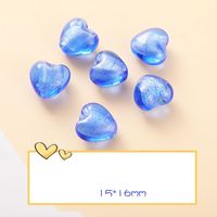 10 PCS/Package Glass Heart Shape Beads sku image 4