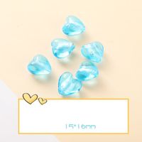 10 PCS/Package Glass Heart Shape Beads sku image 5