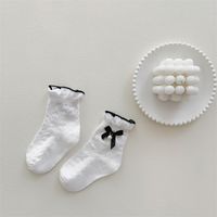Women's Princess Cute Solid Color Cotton Jacquard Crew Socks 2 Pieces sku image 13