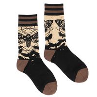 Unisex Exaggerated Color Block Cotton Printing Crew Socks A Pair main image 3