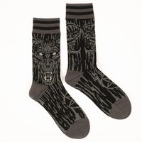Unisex Exaggerated Color Block Cotton Printing Crew Socks A Pair sku image 6