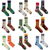 Unisex Simple Style Classic Style Color Block Cotton Printing Crew Socks A Pair main image 6